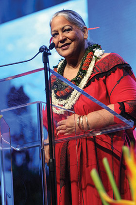 Skylark was the 2014 recipient of the Moe Keale “Aloha Is” Award for Community Service. photo courtesy Hawai‘i Academy of Recording Arts 