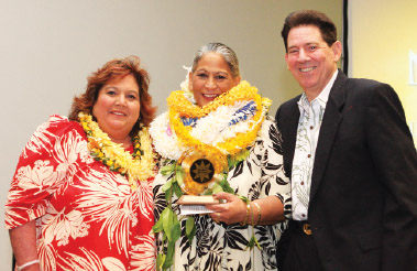 Skylark with Ku‘uipo Kumukahi and Harry Soria Jr. as a 2011 Lifetime Achievement Awards honoree. photo courtesy Hawai‘i Academy of Recording Arts 