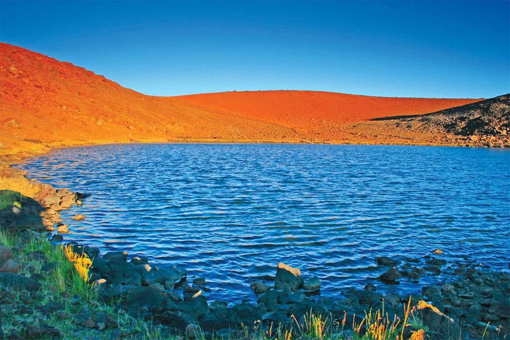 Lake Waiau, named after one of the snow goddesses of Maunakea, is a sacred site. photo by Robert Frutos