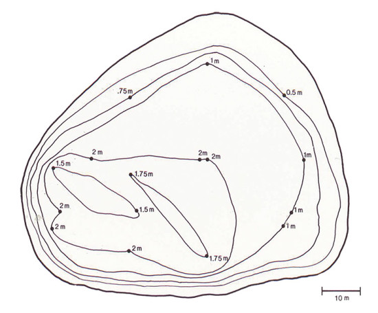 Depth recordings made by Dr. Jane Massey Licata in her 1978 doctoral thesis. photo courtesy of Jane Licata