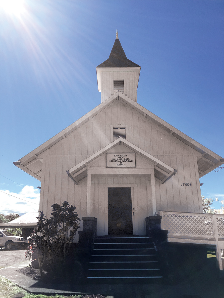 Built in 1918, Ka Mauloa church in Kurtistown is celebrating its centennial this April. photo by Denise Laitinen