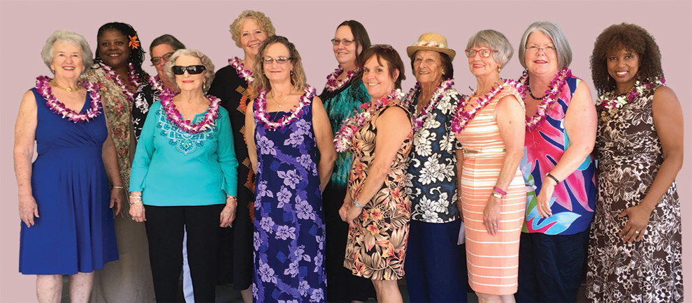 2018 Hilo Woman's Club board members. photo courtesy of Hilo Woman's Club