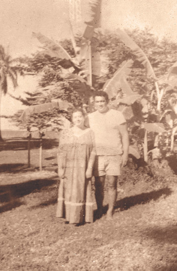 Billy Kenoi’s parents, Nancy and Pilipo Kenoi, in Kalapana,