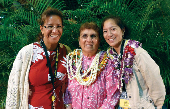 Luana with her daughters Colleen (left) and Kathy (right).
