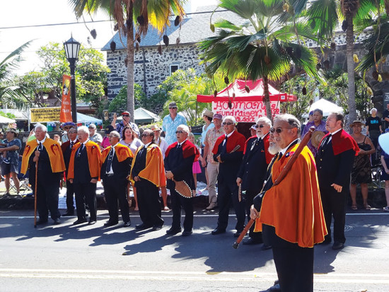 In front of Hulihee Palace, King Kamehameha Day Parade