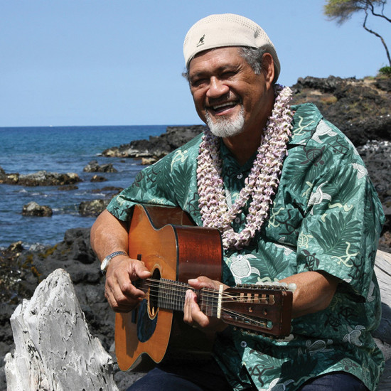 Hawaiian kī hō‘alu slack key guitar master, Cyril Pahinui.