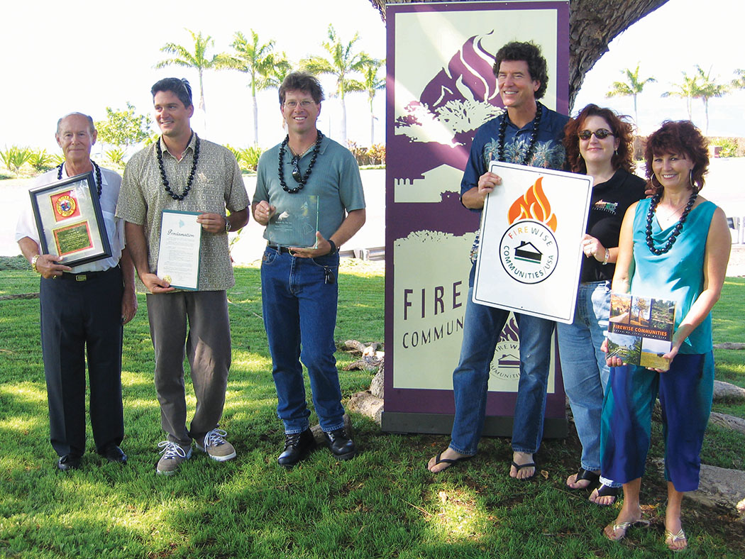 Kohala by the Sea Firewise committee first received Firewise status, 2004. photo by Denise Laitinen