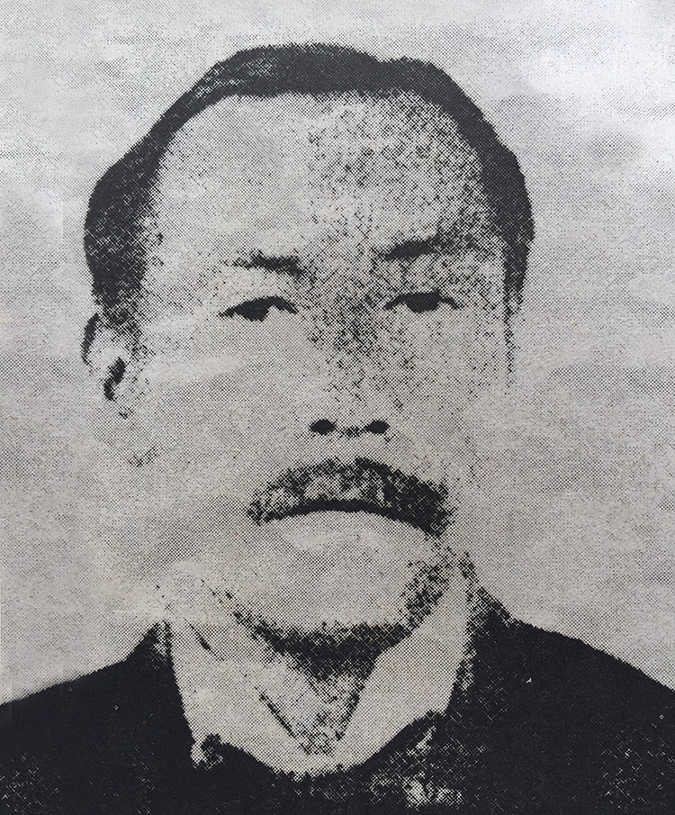 Photo of Tokujiro Sato originally published in the Star Buletin in 1968. photo courtesy of Gwen Sanchez