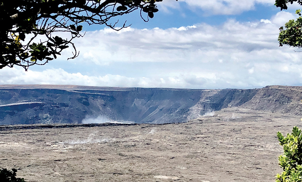 Kīlauea's Halema‘uma‘u crater, September 2018. photo courtesy of Gail Armand