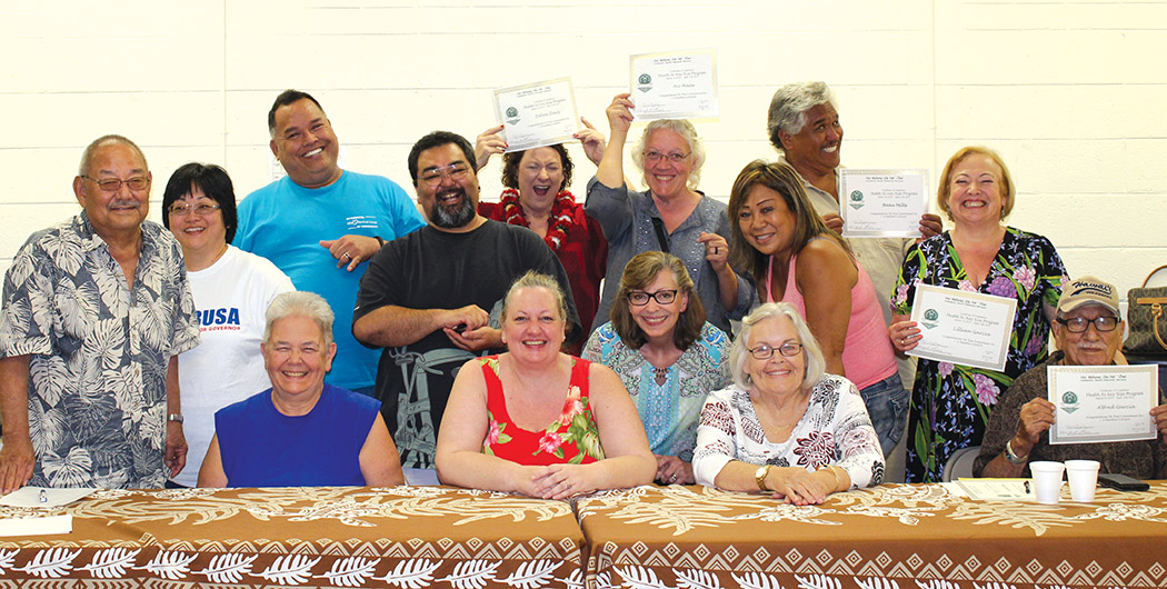 Healthy at Any Size participants received certificates for completing the six-week class.