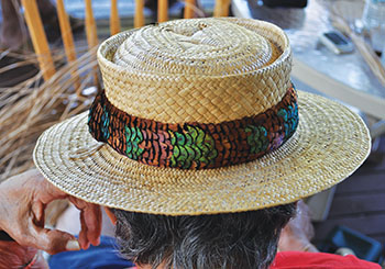 To get a wet and warped woven hat back in shape, iron it with wax paper. photo courtesy of Nancy Carr Smith