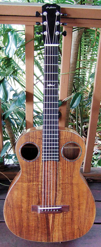 Keola Beamer’s Koa Guitar. photo courtesy of Peter Anderson