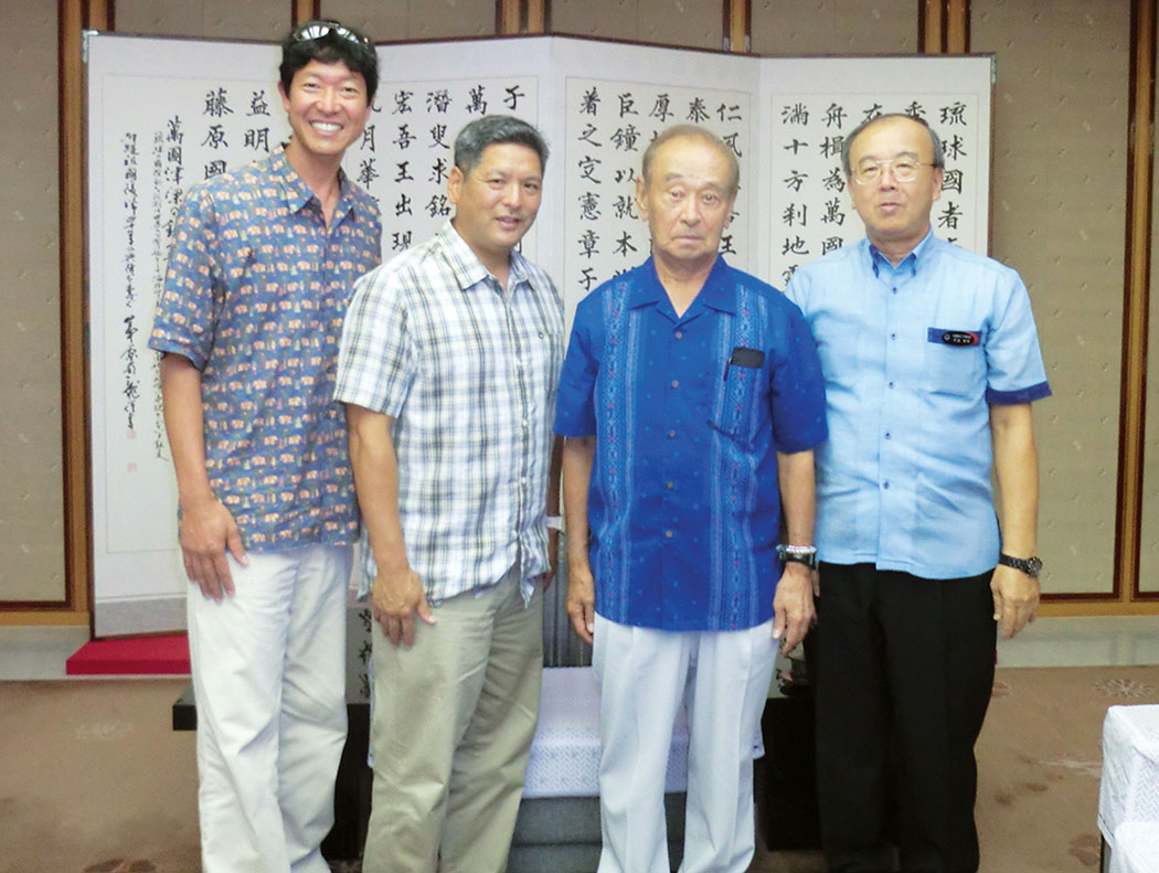 Guy Toyama, Randy Kurohara, Governor Nakaima, Taira-san.