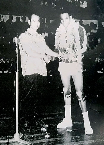 Hilo High School MVP Louis Ha‘o. 1953. photo courtesy of Louis Ha‘o