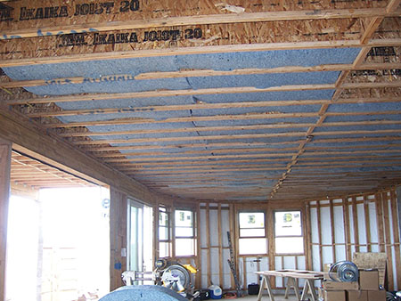 Recycled blue jean insulation