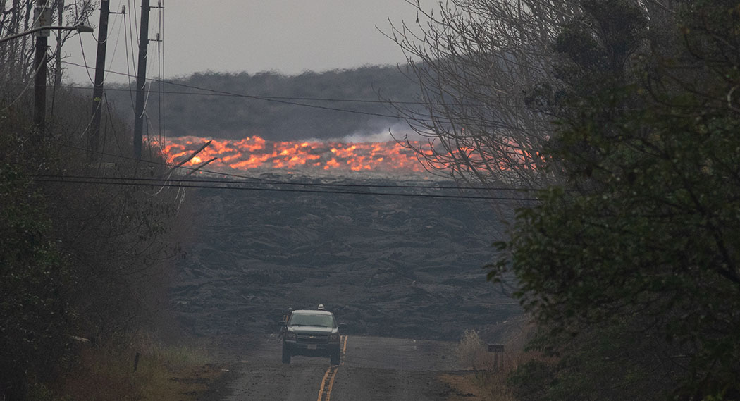 The lava river raging through Leilani on June 15, 2018 was the fasted recorded on Hawai‘i Island, with a speed between 17.5 and 23 mph.