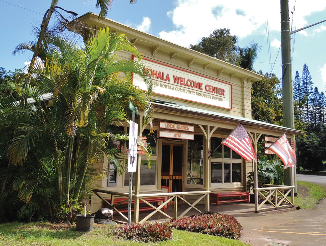 The Welcome Center sits at the gateway to North Kohala in Hawi town. photo by Catherine Tarleton