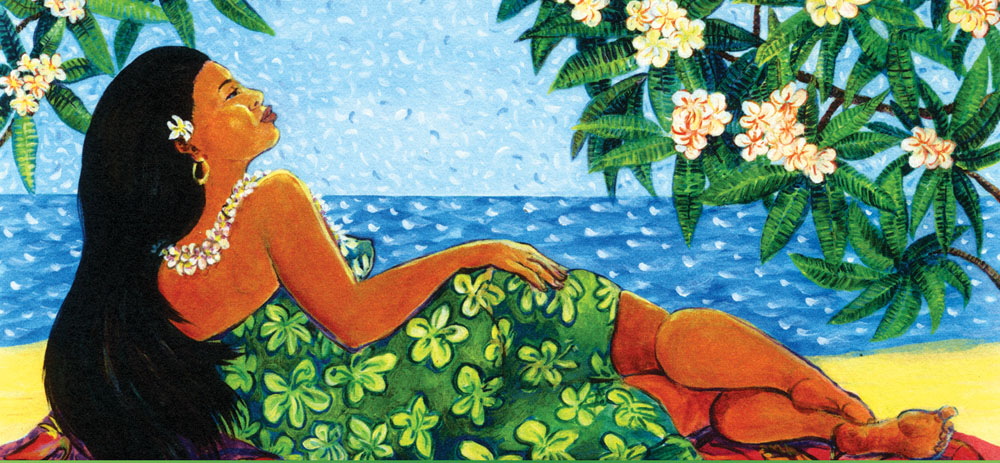 “Hawaiian Beaches” by Big Island artist Suzanne Dix; www.dixstudios.com
