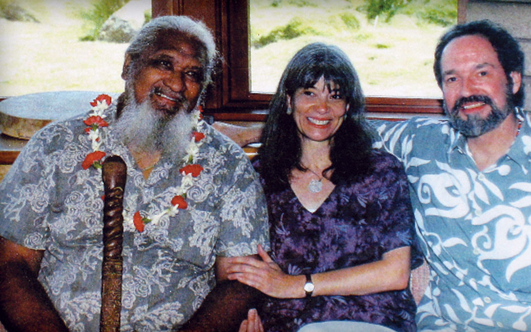 Hale Makua, Jill Kuykendall, and Hank Wesselman teaching Visionseeker One at the New Millennium Institute, Waimea, 2000. Hank’s new book, “Awakening to the Spirit World: The Shamanic Path of Direct Revelation,” explores the oldest, most reliable human technology for accessing the realms of spirit. Still in manuscript stage is his “Kahuna Dialogues,” a book about his profound conversations with Makua.