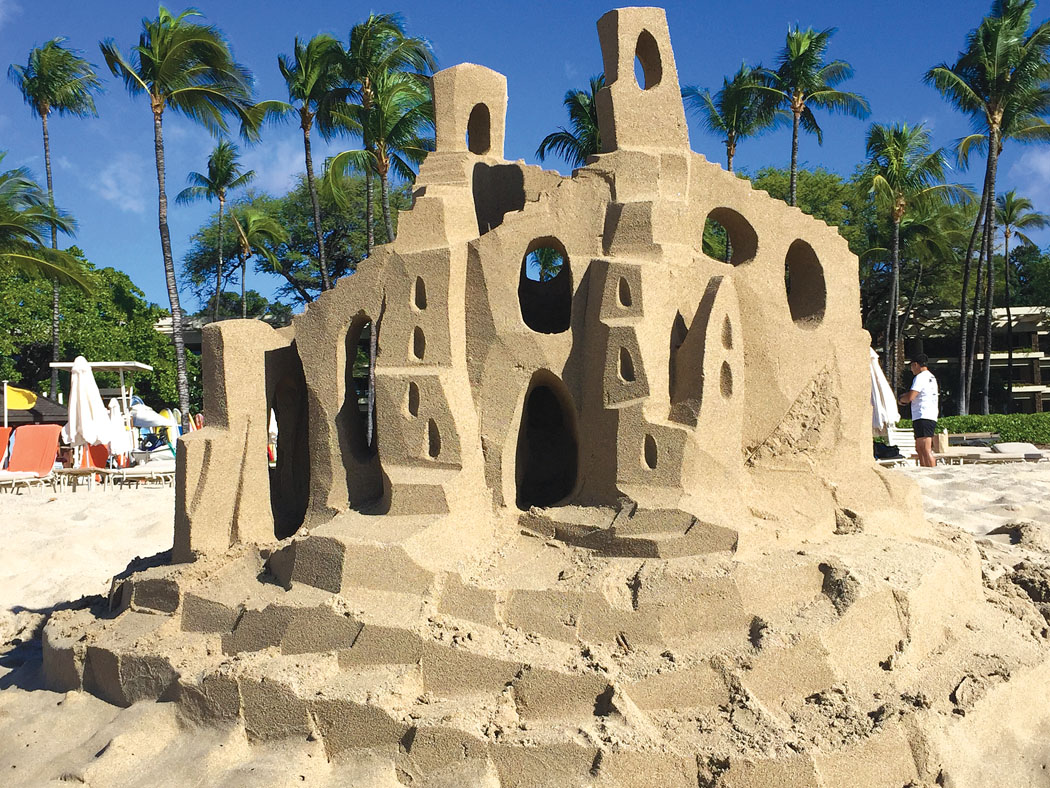 M.C. Escher and Antoni Gaudi are two artists who admirers mention in comparison with Mike’s sand art. photo courtesy of Mike and Nancy Radtke