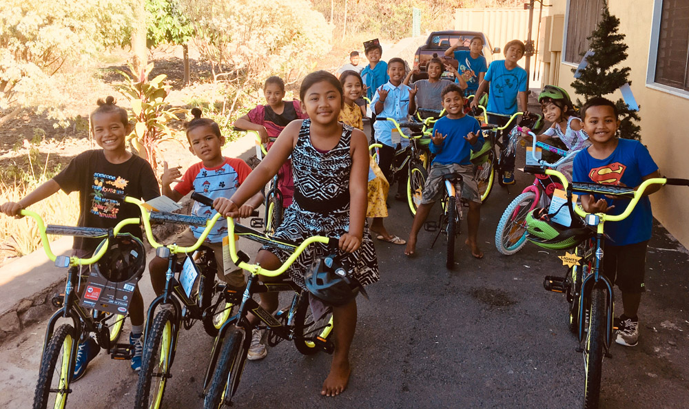 New bikes for Christmas! photo courtesy of the Salvation Army