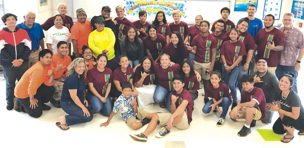 Summer 2019 Lāna‘i Cultural Literacy Program participants. photo courtesy of Kepā Maly