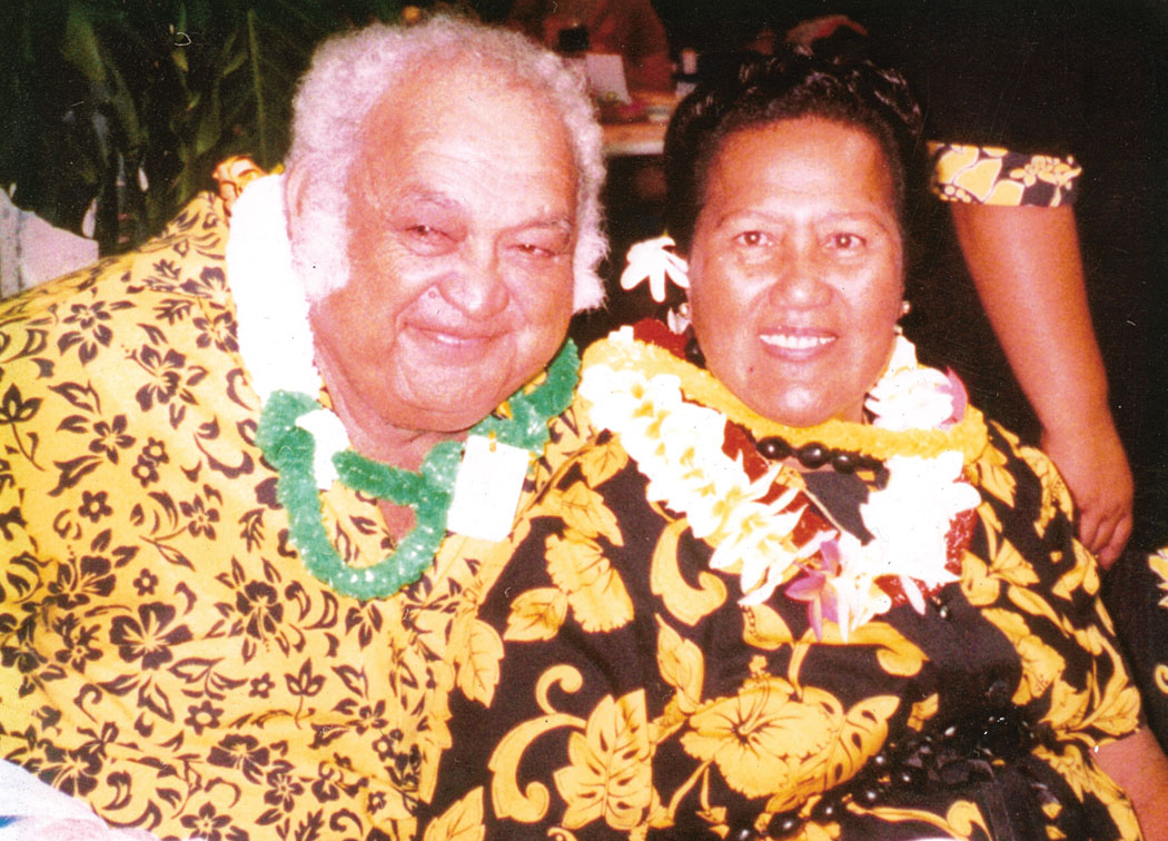 Papa and Mama Kimitete. Papa coached soccer until the day he passed away. He showed up, rain or shine. photo courtesy of the Kimitete ‘ohana