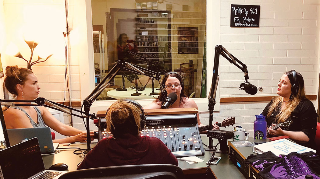 Interview with Acoustic Minds on Revolution Radio Show. photo by Eila Algood 