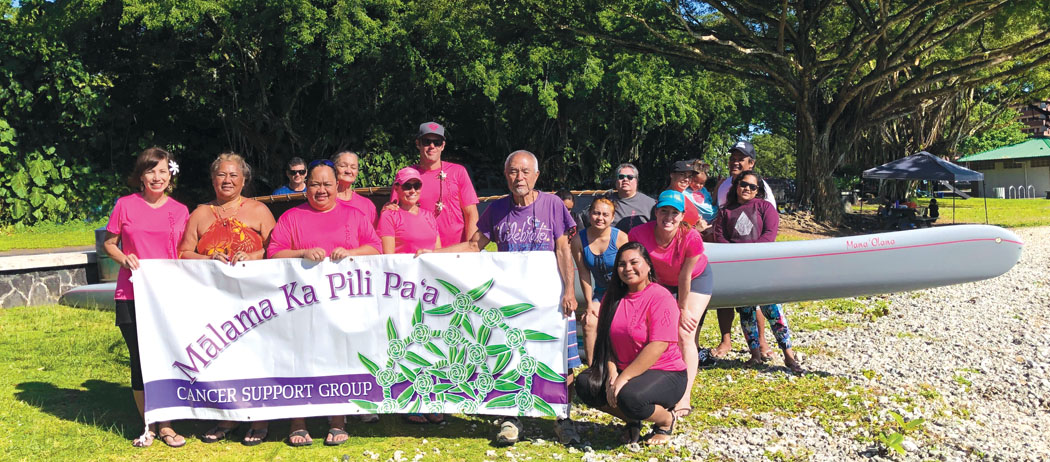 Paddling for Hope wellness ride with Hui Mālama at Reed’s Bay. photo courtesy of Derek Park