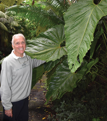 A professor emeritus and retired extension agent with the University of Hawai‘i College of Tropical Agriculture and Human Resources, Norm Bezona is the visionary and horticulture director of the lush Kona Cloud Forest Sanctuary