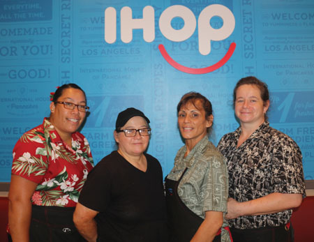The amazing IHOP staff who help feed those in need each Friday.