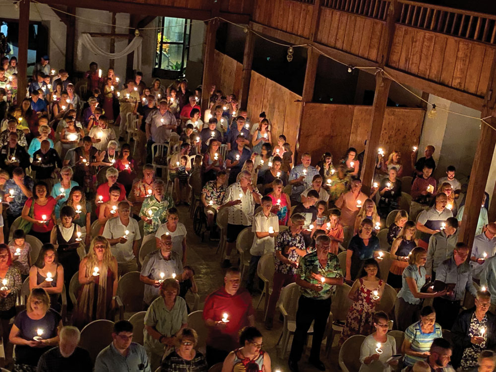 The annual Christmas Eve service at the landmark Mokuaikaua Church is a long-standing community tradition.