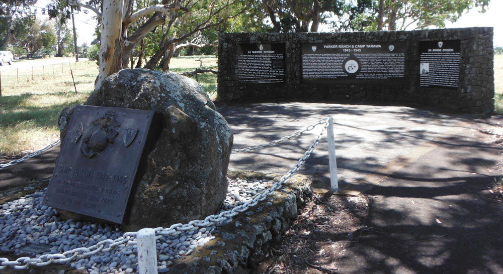 Camp Tarawa memorial in Waimea